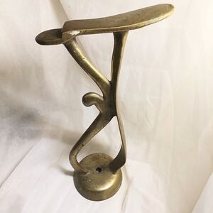 Antique Brass Cobbler's Shoe Stand